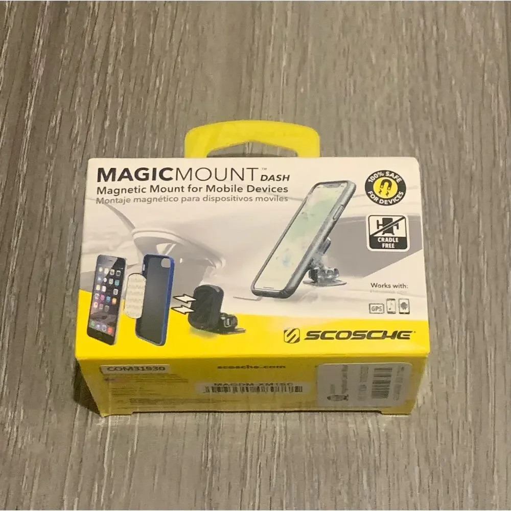Scosche magicMount Dash magnetic Mount for mobile devices-Black